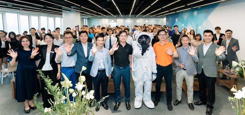 Gần 1.000 học sinh/sinh viên tham dự Lễ phát động FPT Biz Talent 2025 - sân chơi khởi nghiệp triệu đô ươm mầm tài năng trẻ. Ảnh: FPT